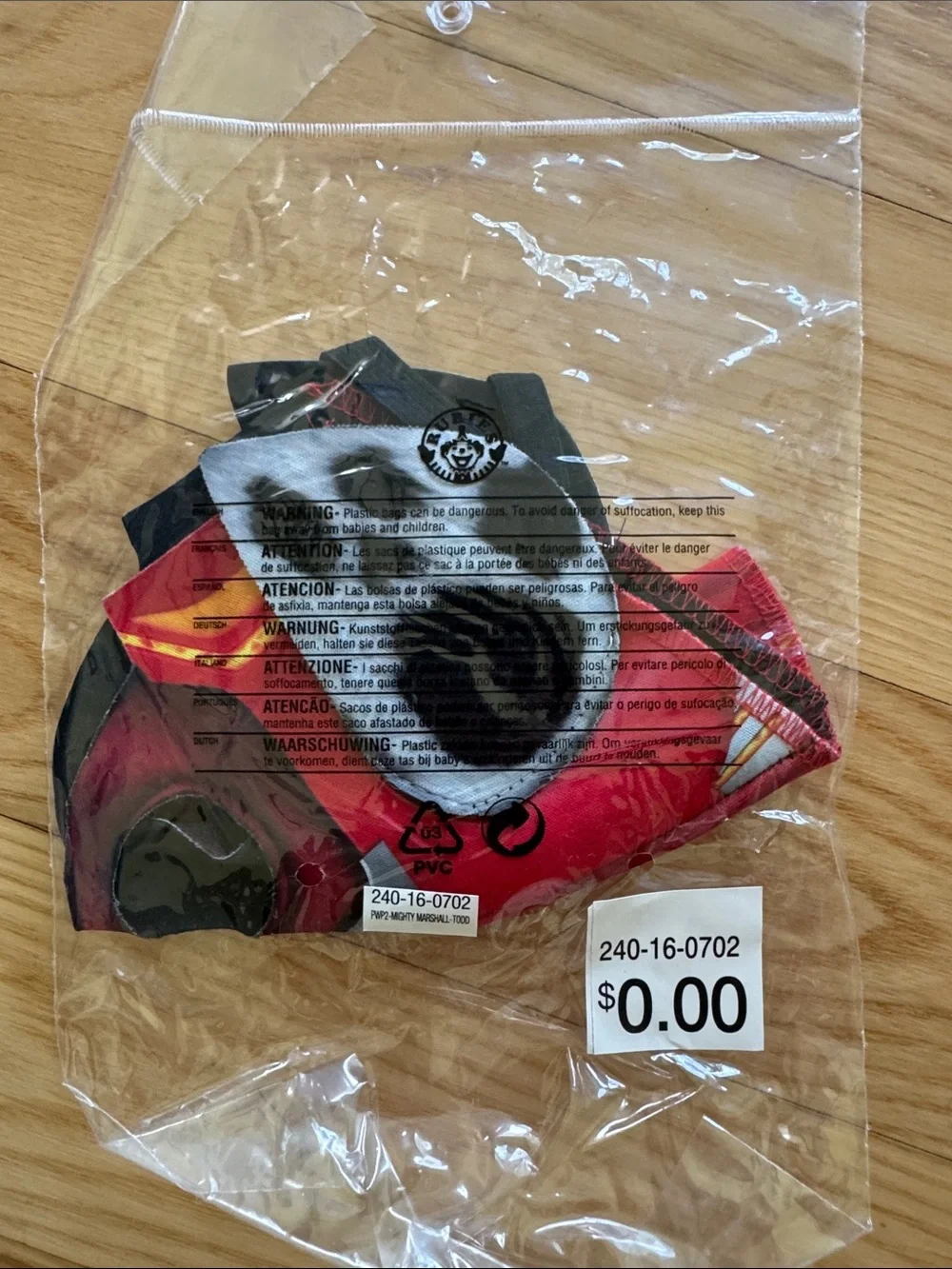 NWT Paw Patrol The Mighty Movie Marshall Costume Size 4T 4-5 Years Rubies